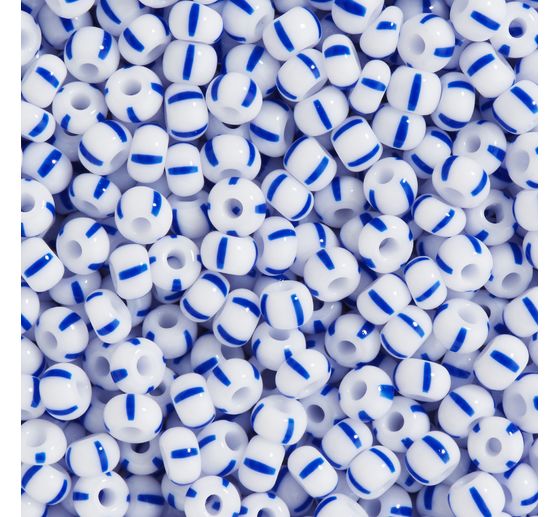 Seed beads, striped, 2.6 mm