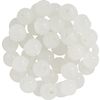Glass beads "Pastel", 6 mm White