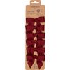 Deko-Schleifen, 6 St&uuml;ck Dunkelrot
