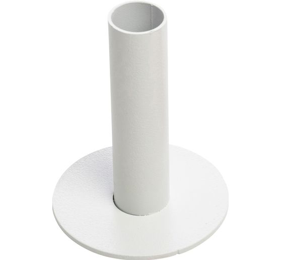 Metalen kandelaar, Wit