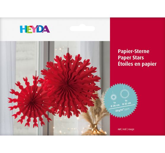 Zijdepapier sterren