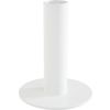 Metal candle holder for taper candles, White High