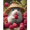 Diamond Painting Set, 30 x 40 cm Raspberry farm