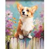 Diamond Painting Set, 30 x 40 cm Corgi
