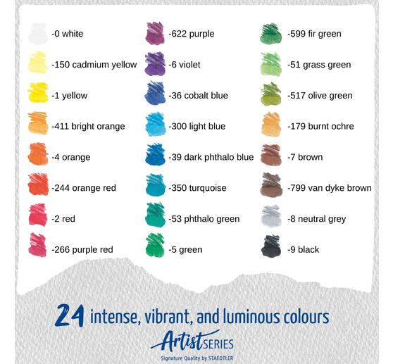 STAEDTLER Aquarelpotloden "Mars Lumograph" colour aquarell