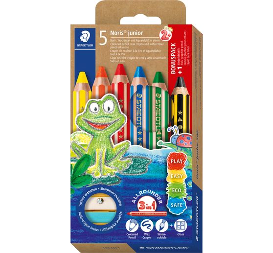 STAEDTLER Buntstifte 5+1 "Noris junior"
