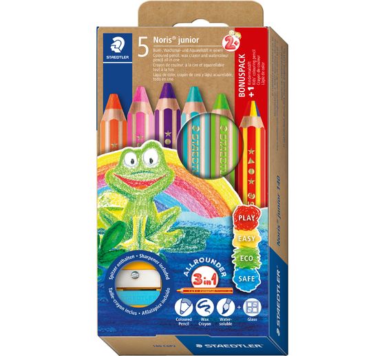 STAEDTLER Buntstifte 5+1 "Noris junior"