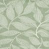 Tissu &agrave; motif aspect lin au m&egrave;tre &laquo; Rivia &raquo;, enduction acrylique Vert menthe