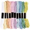 Assortiment de fils &agrave; broder, 1 mm, 10 couleurs de 8 m chacune