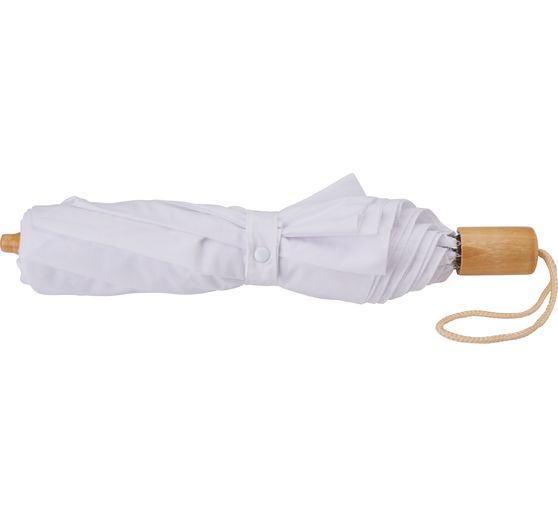Parapluie de poche, blanc, Ø 85 cm