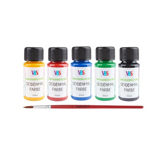 Peinture pour soie VBS, set de 5 flacons de 50 ml