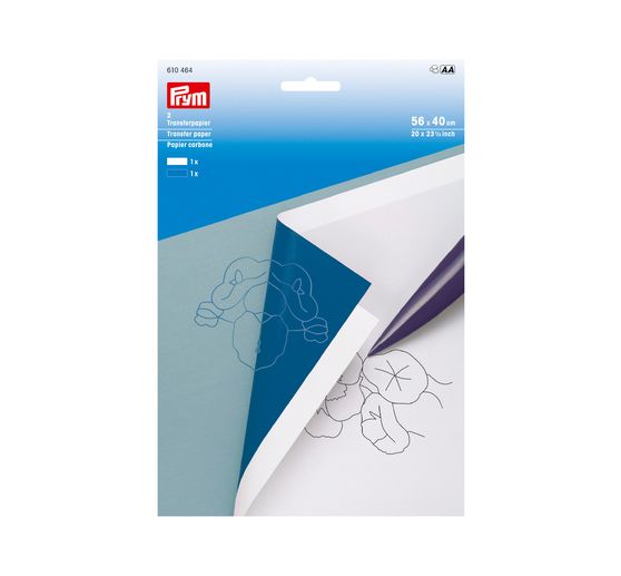 Prym-transfer papier, wit/Blauw