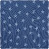 Sweat fabric "Stars" Denim Blue/Blue
