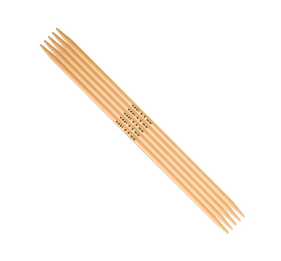 addiNatuur Breinaalden zonder knop, Bamboe, 20 cm