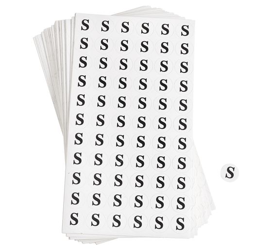 VBS Kledingmaat stickers, 3960 stuks