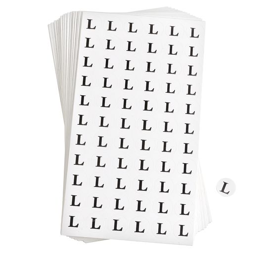 VBS Kledingmaat stickers, 3960 stuks