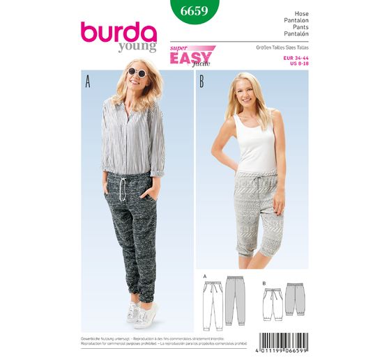 Burda Pattern No. 6659 "Relax pants"