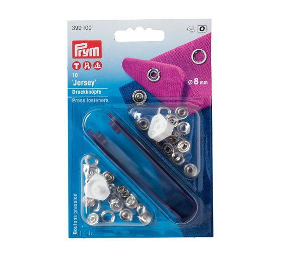 Boutons pression jersey Prym, Ø 8 mm