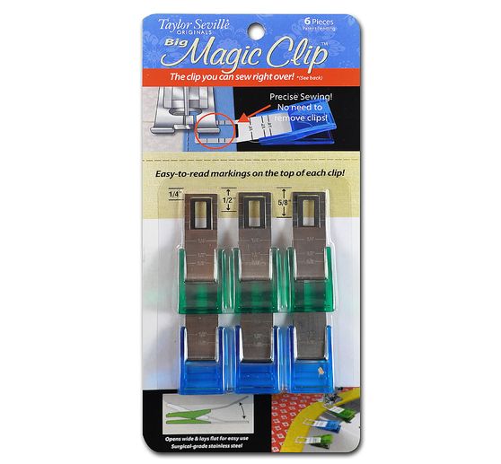 Taylor Sevilla Cloth Clips Magic Clips, 6 stuks