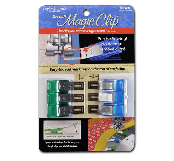 Taylor Sevilla Cloth Clips Magic Clips, 6 stuks