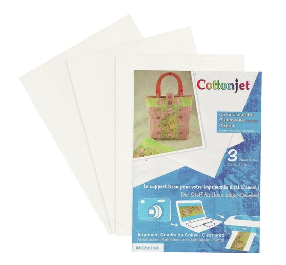 Coton Cottonjet, 3 feuilles, env. 21 x 29,7 cm