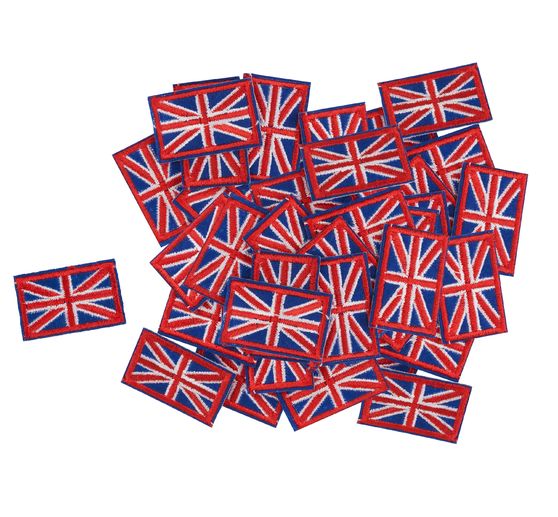 VBS Bügelapplikationen "Union Jack", 50 Stück