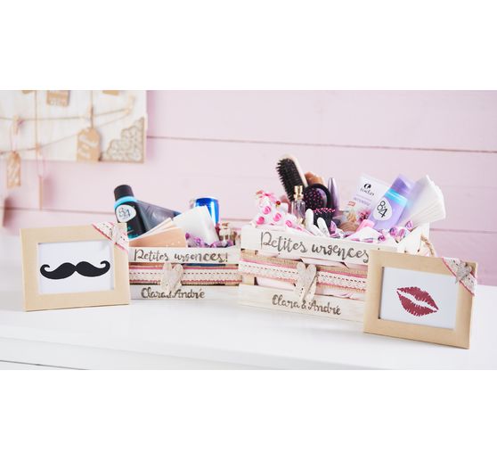 Cagettes en bois VBS, set de 2