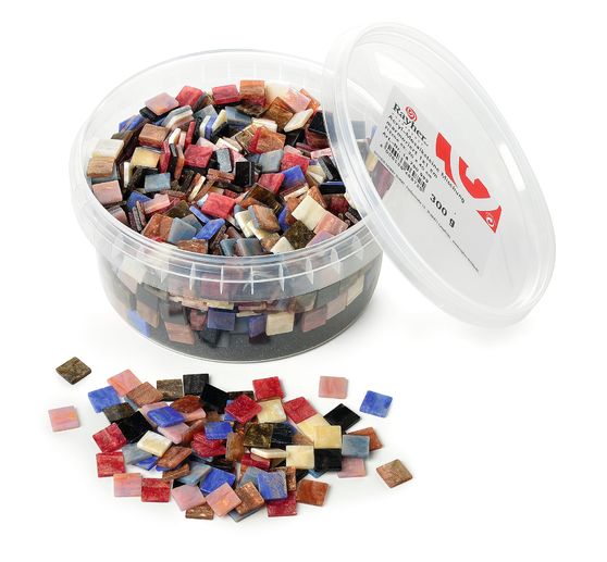 Tesselles de mosaïque en acrylique « Marbrées », 300 g