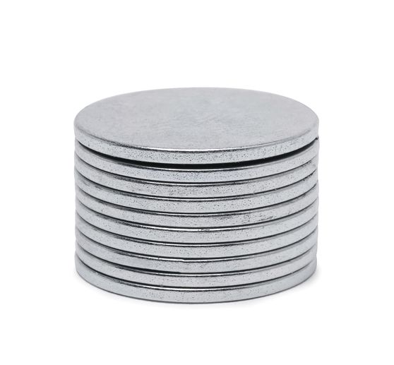 VBS Magnete "Extra stark", flach, Ø 15 mm, 10 Stück