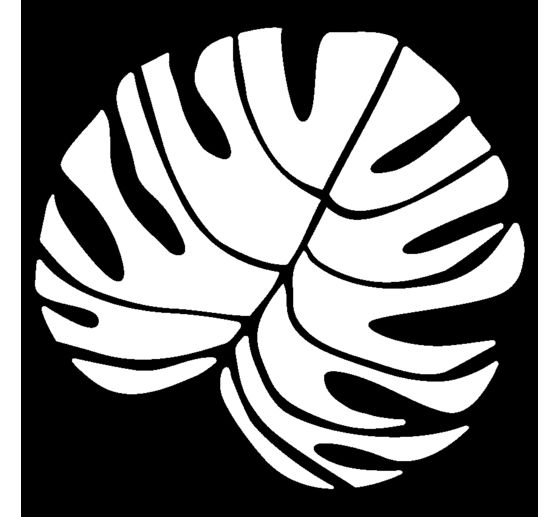 Sjabloon "Big Monstera Blatt"