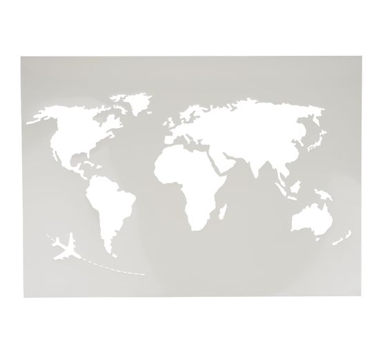 Stencil "World Map XXL", A2
