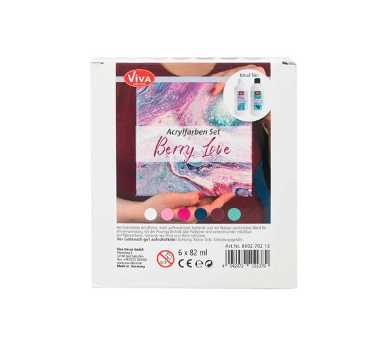 Viva Decor acrylverf set "Berry Love"