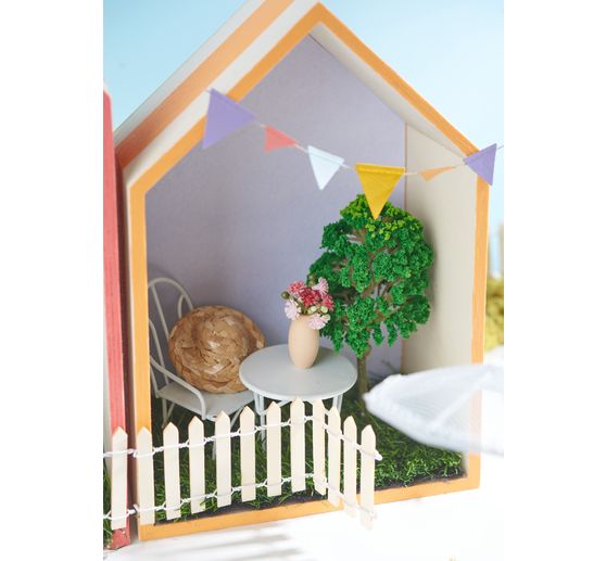 Holzregal "Haus", 2er-Set