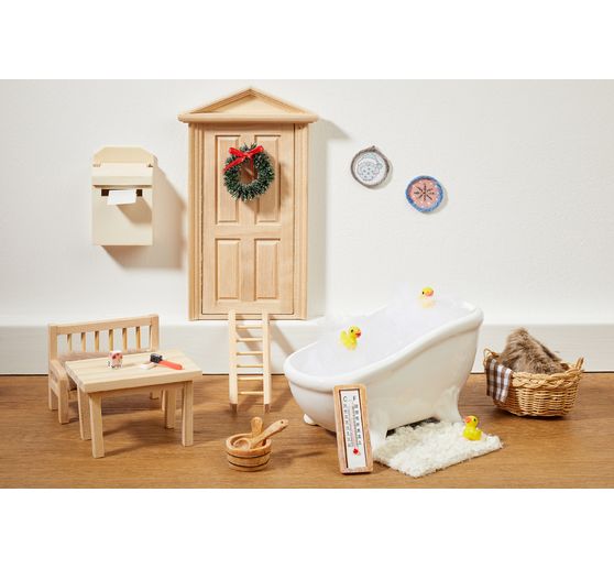 Wichtel-Set "Wäschekorb & Teppichklopfer"