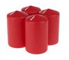 Kolomkaars, gedompeld, Rood, Ø 60mm