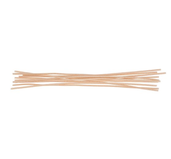 Mèches à bougie, cirées, 10 pc.