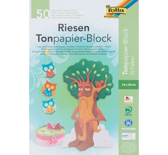 Tonpapier-Block