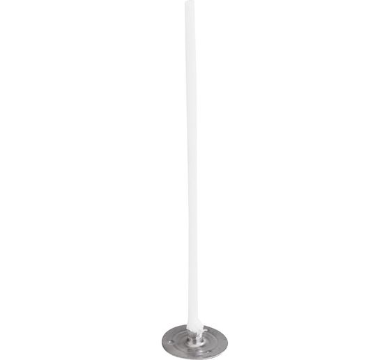 Kerzendocht rund mit Fuß, gewachst, 8 cm