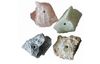 Soapstone-Amulet stones, 4 pieces