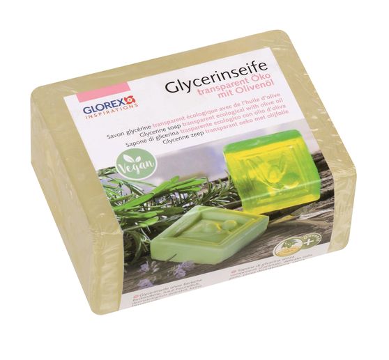 Glycerine Eco-Casting Zeep "Olijfolie", Transparant