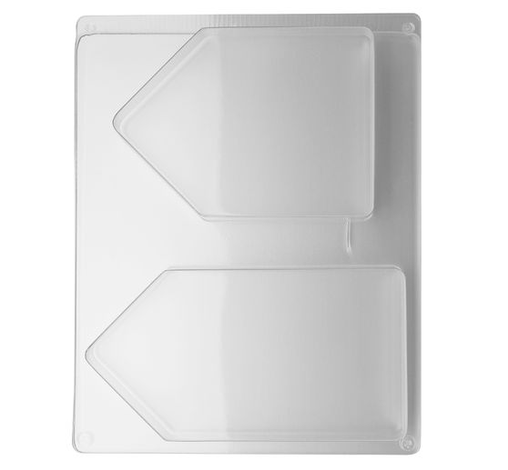 Gietvorm "2 huisjes", ca. 13,5 - 16,5 cm