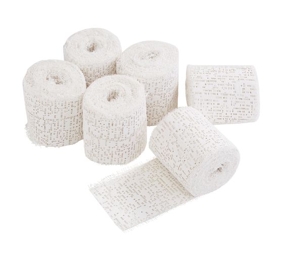 Modelling bandages, 3 m x 6 cm, 6 rolls