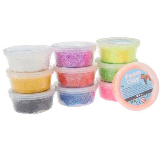 Schuimklei assortiment, gesorteerd, 10x35g