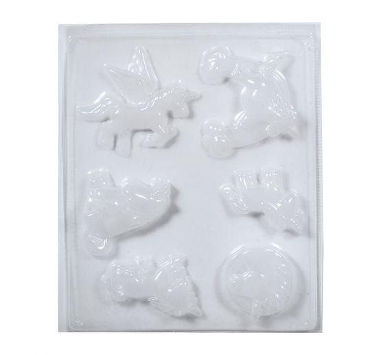 Gietvorm "Eenhoorns", 6 motieven