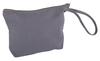 Cosmetic bag with zipper, 22 x 17 cm, Grey
