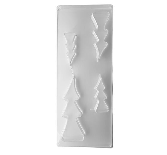 Gießform "4 Tannenbäume", ca. 8-16 cm