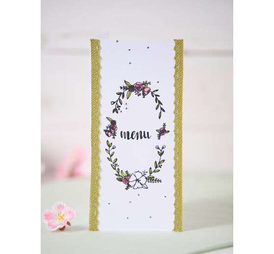 Tampons en silicone VBS « Cadres floraux », 16 motifs