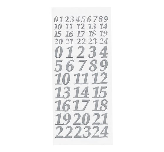Relief sticker "Advent numbers"