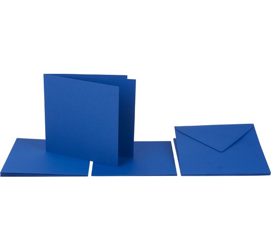 Dubbele kaarten met enveloppen en inlegvellen, 15 stuks.