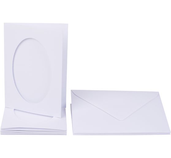 Passepartoutkaarten "Ovaal", 10 stuks.